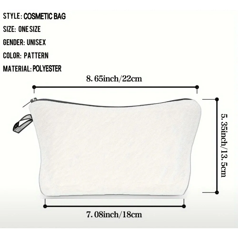 Cat Bird Cosmetic Bag Makeup Zipper Pouch Travel Toiletry Organizer‎